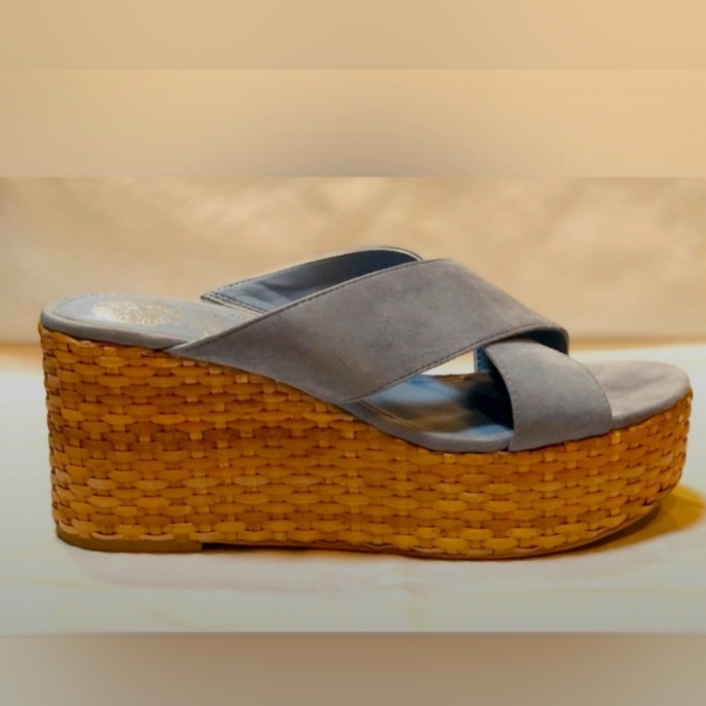 Vince Camuto Blue Wedge Espadrilles - Picture 13 of 13